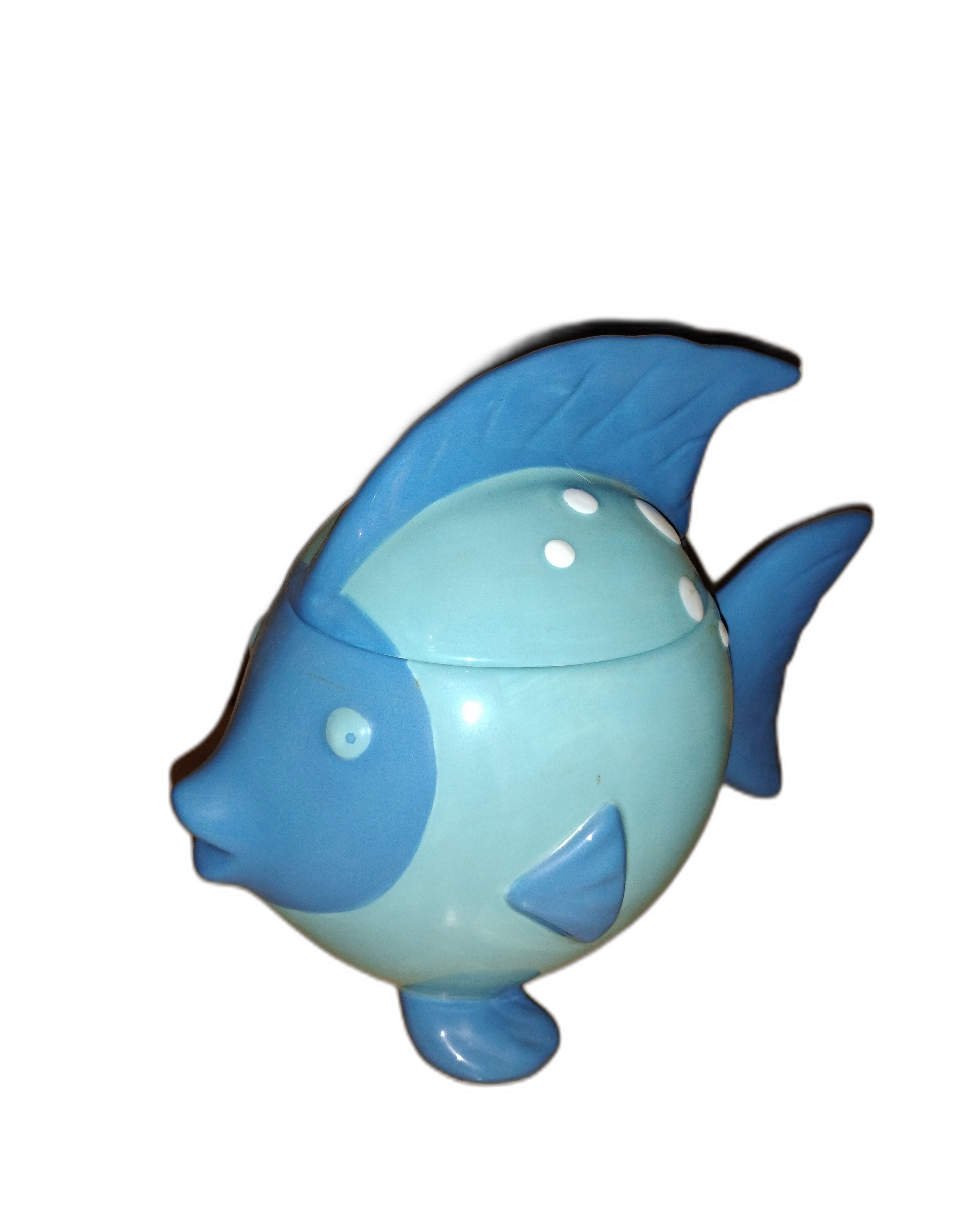 Blue and White Fish Cookie Jar