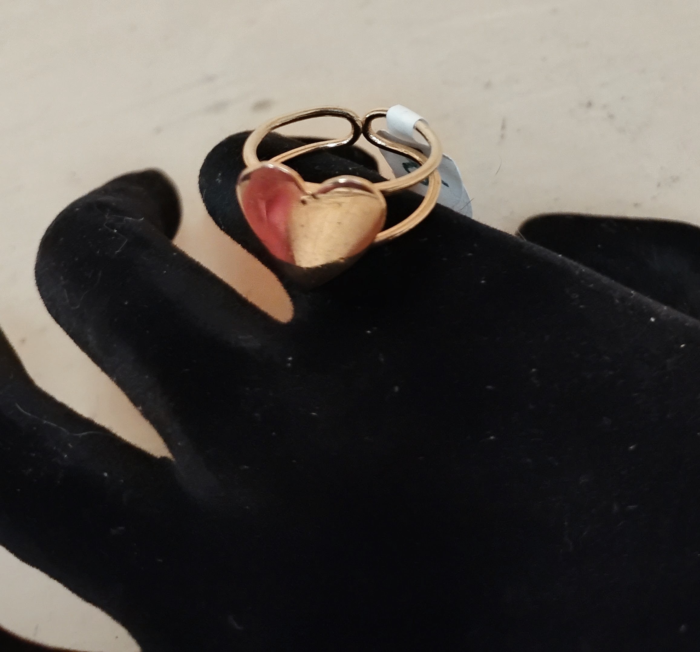 Metal Heart Costume Jewelry Ring