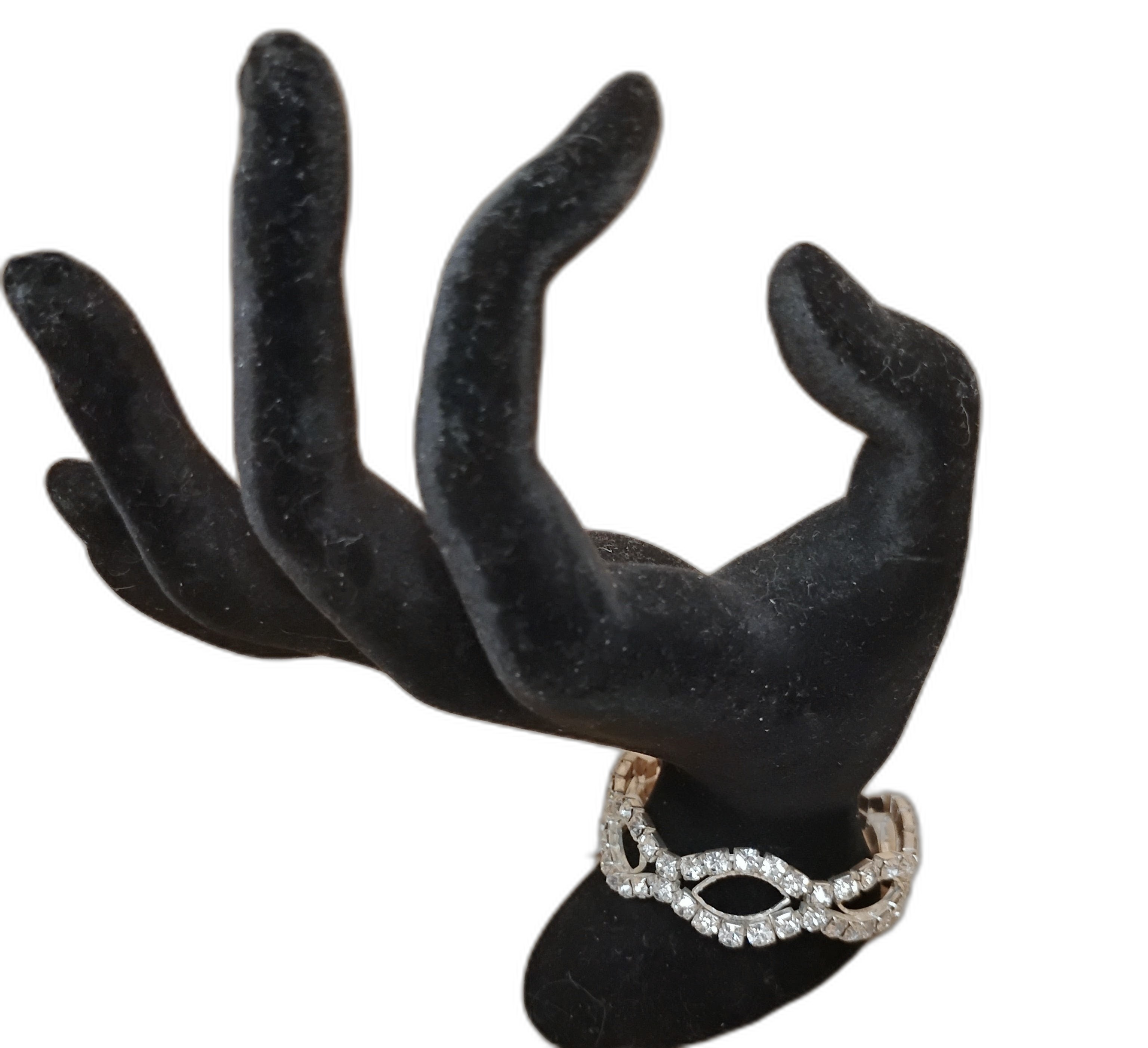 Rhinestone Bow Bracelet