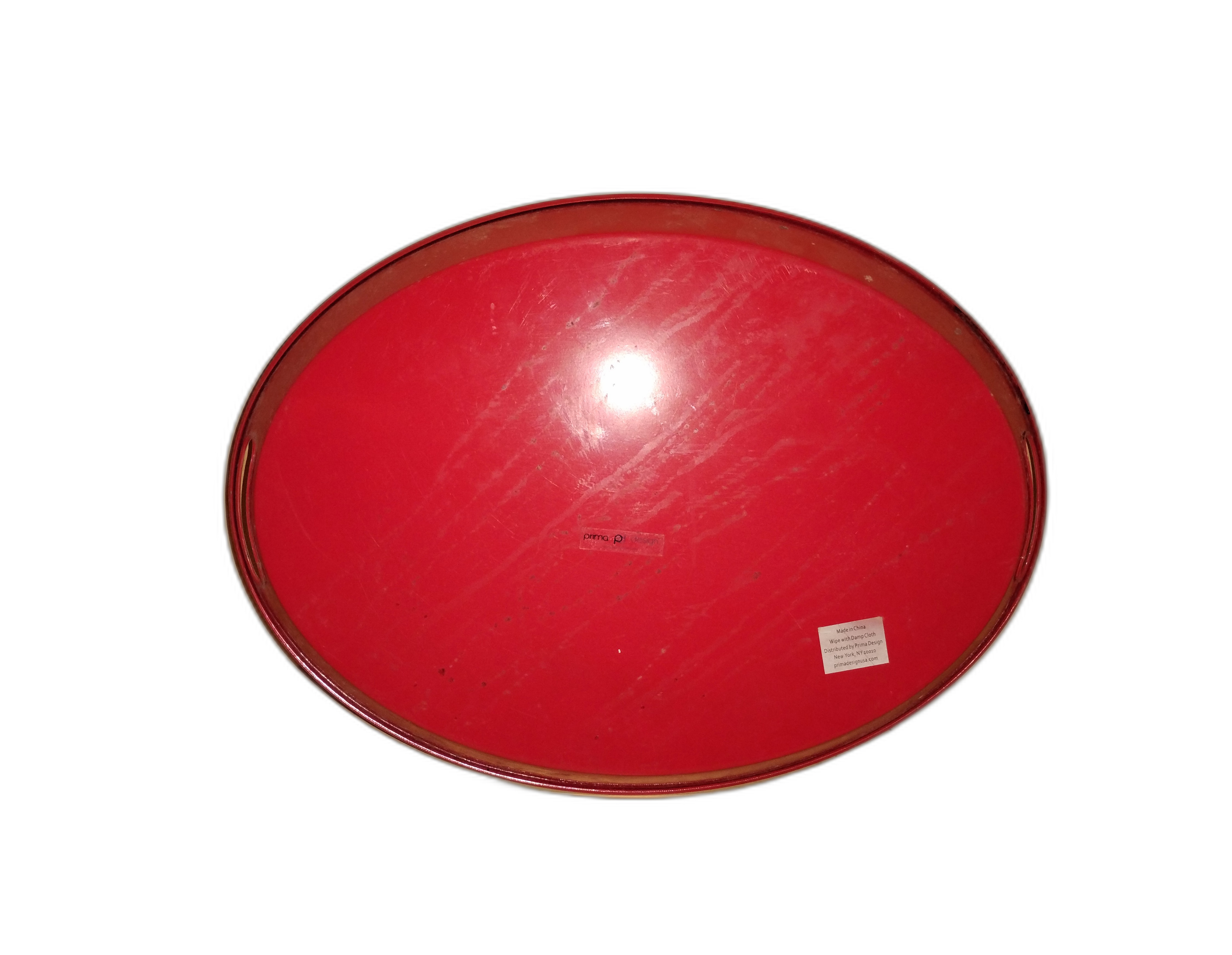 Large Decorative Serving Platter with Holly Design
