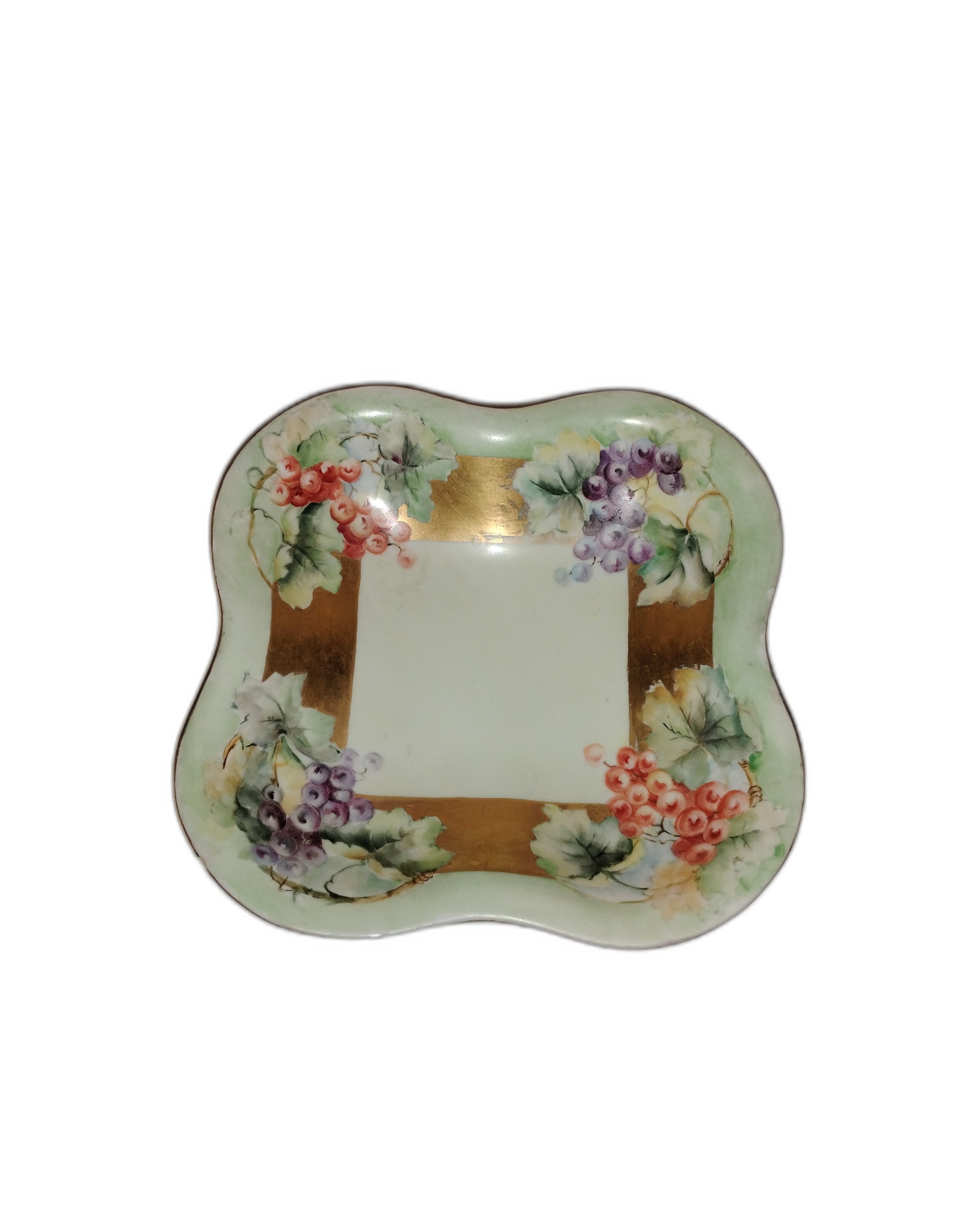 Vintage Hand-Painted Floral Decorative porcelain Plate