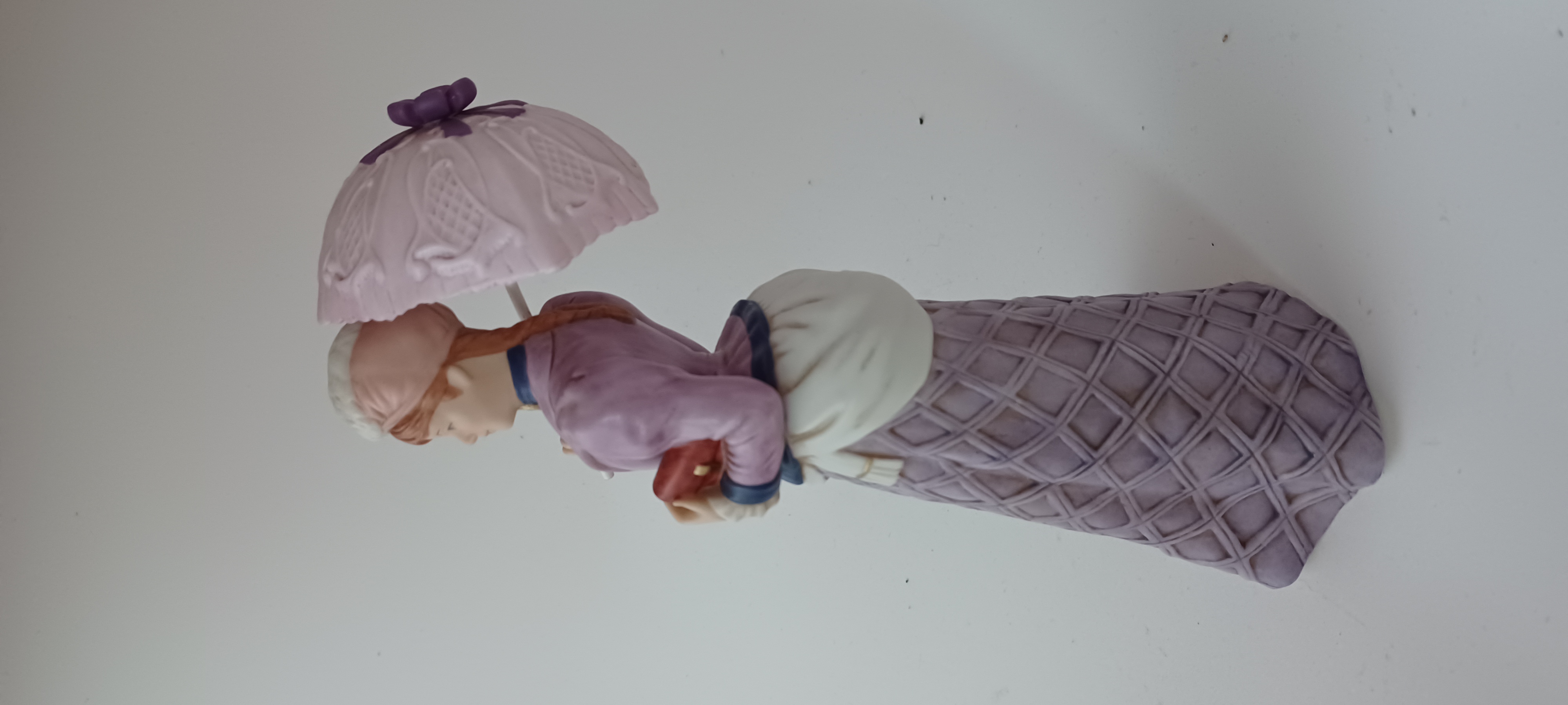 Victorian Lady Porcelain Figurine with Parasol