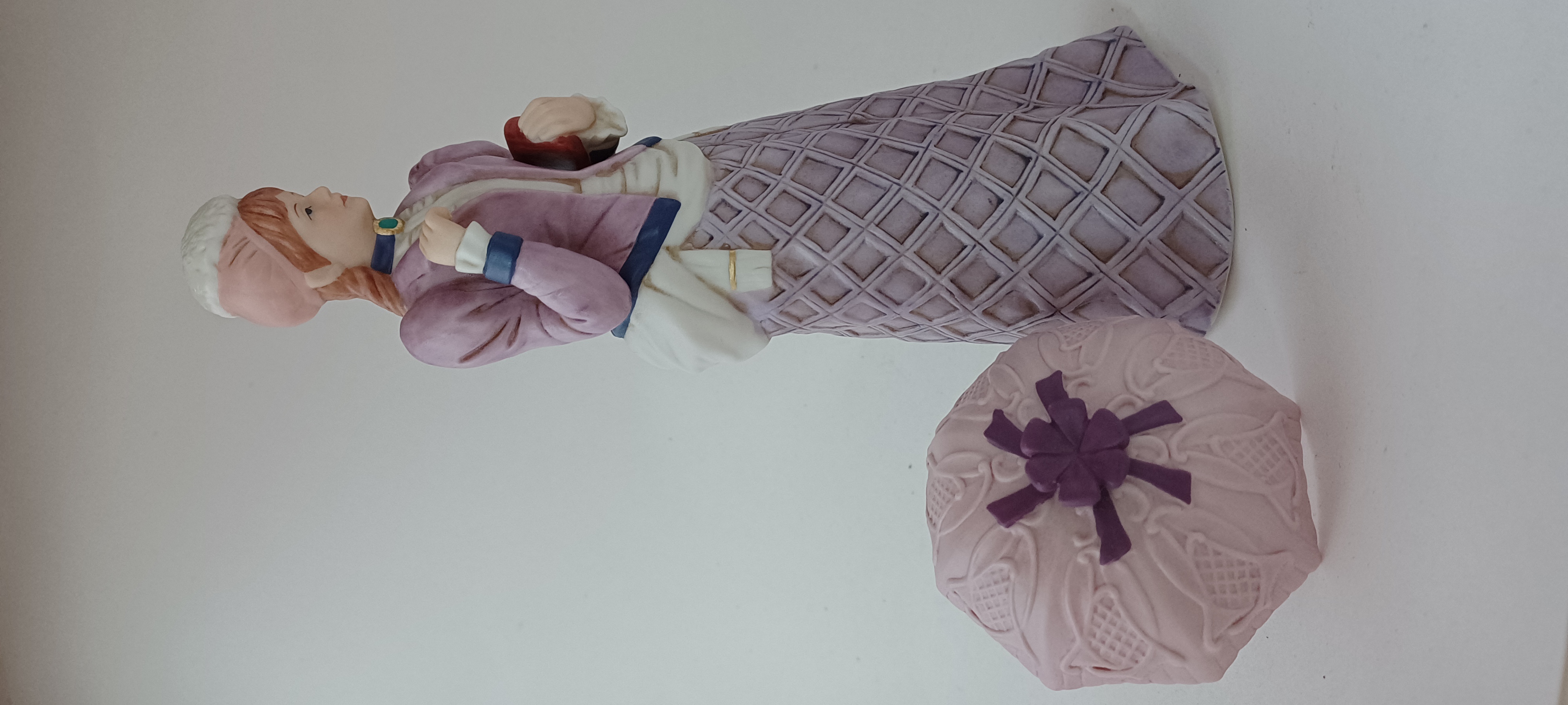Victorian Lady Porcelain Figurine with Parasol