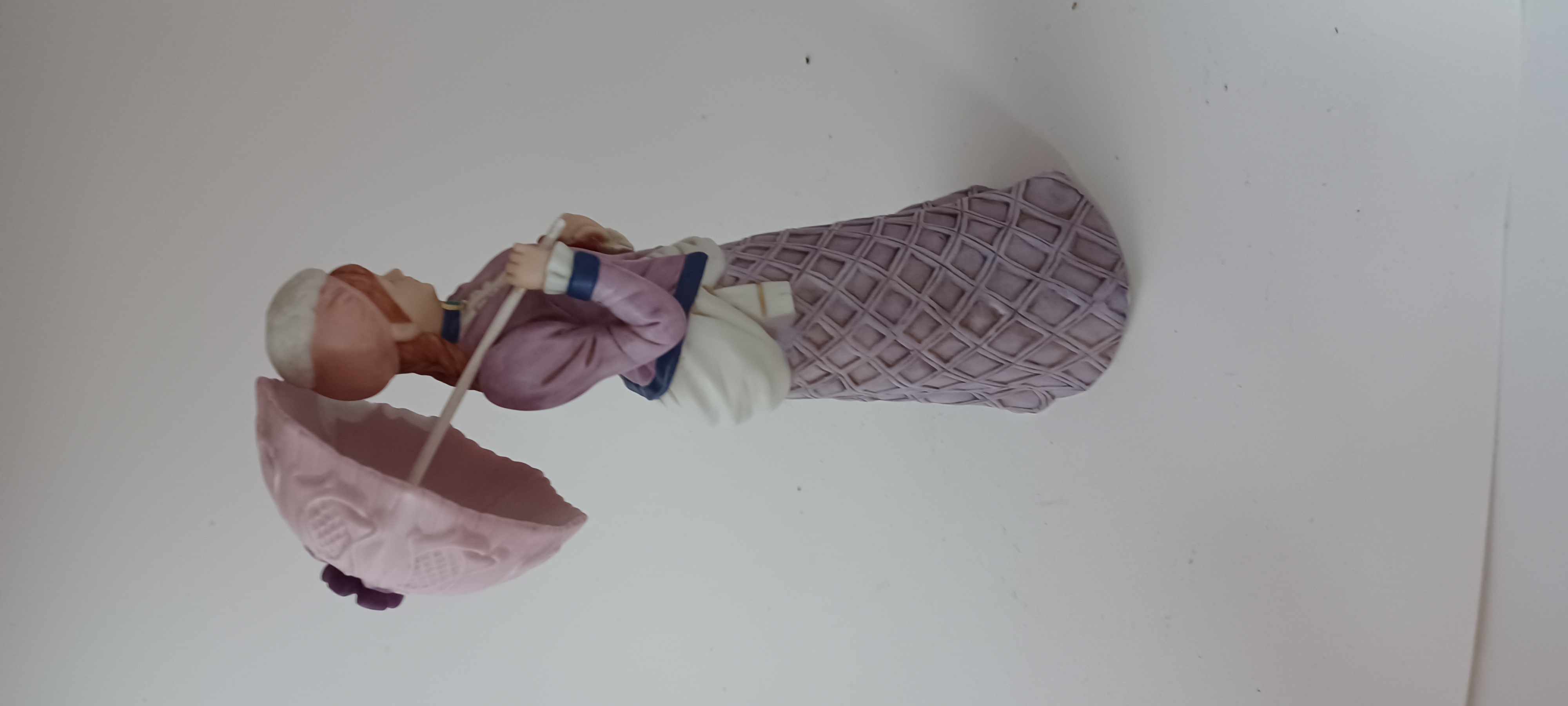 Victorian Lady Porcelain Figurine with Parasol