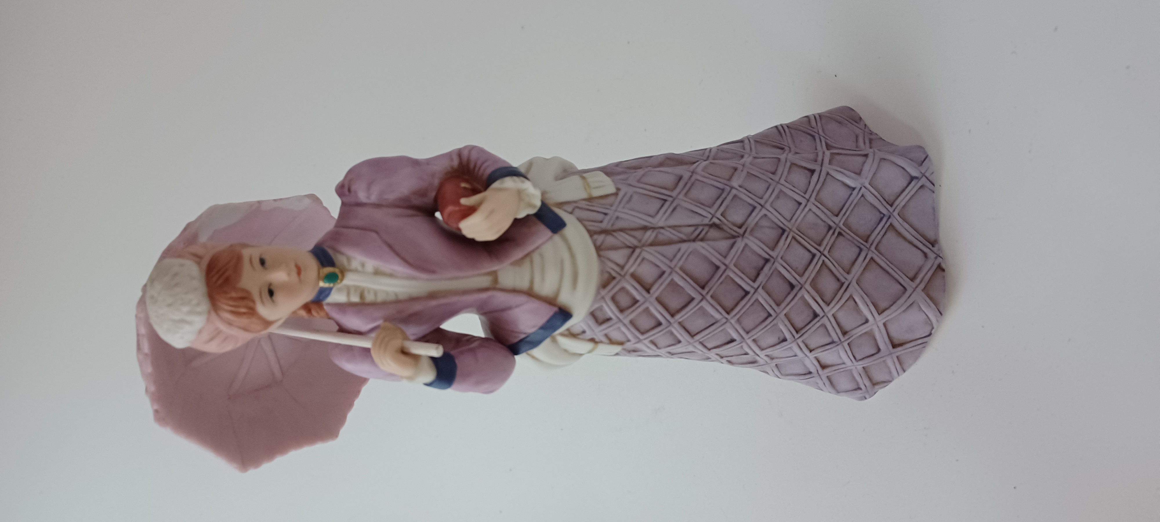 Victorian Lady Porcelain Figurine with Parasol
