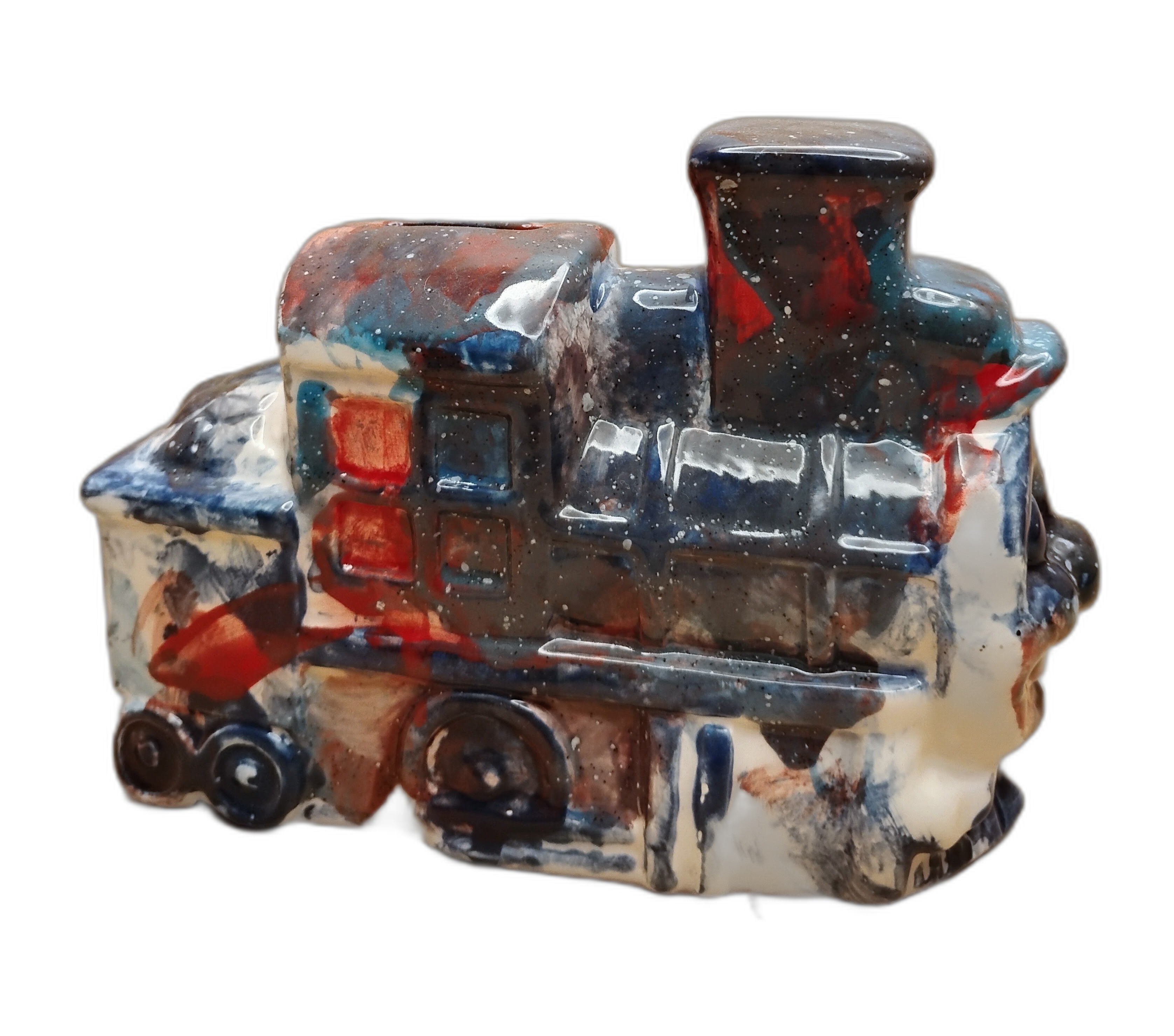 Vintage Ceramic Train Piggy Bank